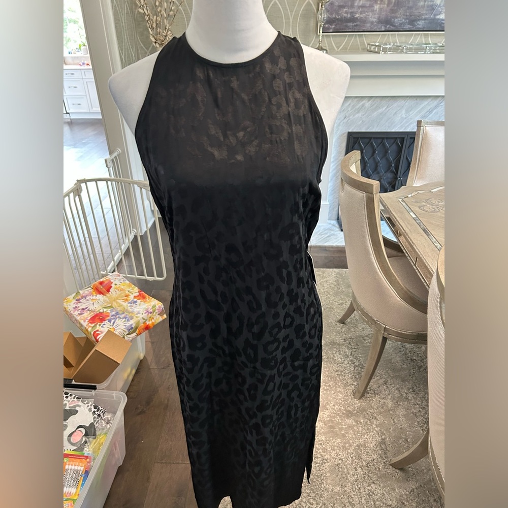 NWT Express Black Cheetah Print Dress